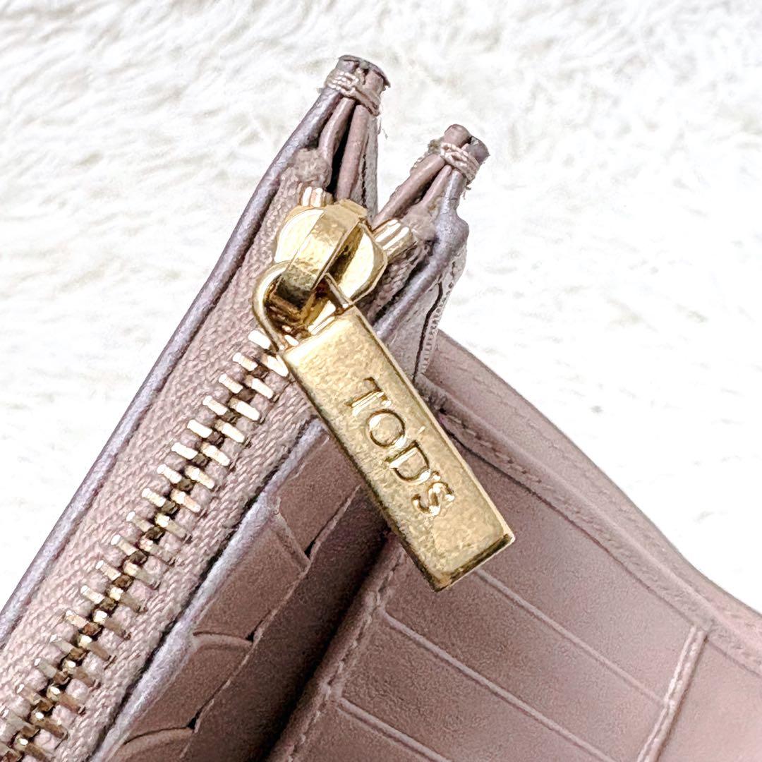 ✨美品✨TOD'S トッズ KATE ケイト WALLET 三つ折り財布 ピンク