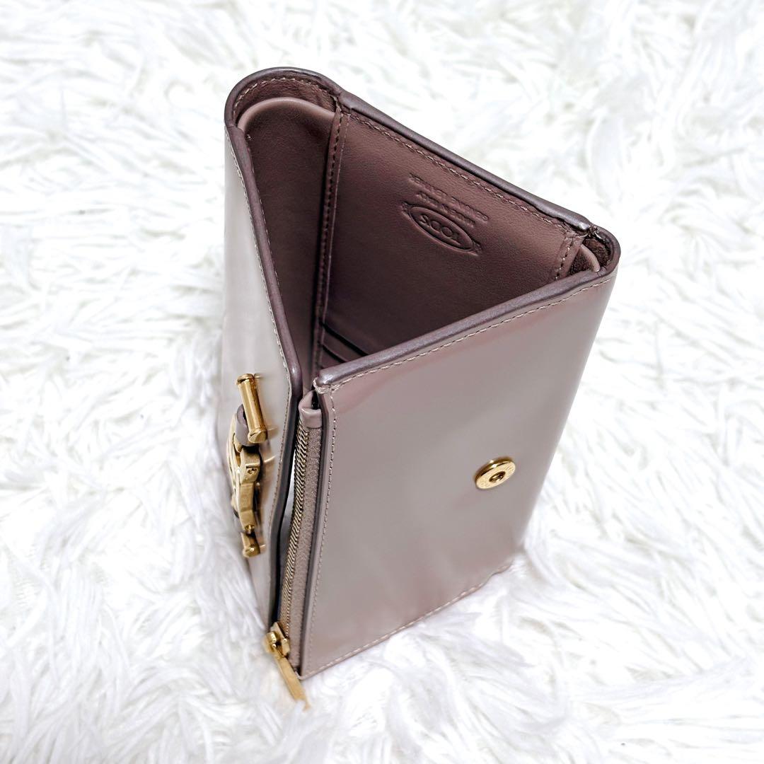 ✨美品✨TOD'S トッズ KATE ケイト WALLET 三つ折り財布 ピンク