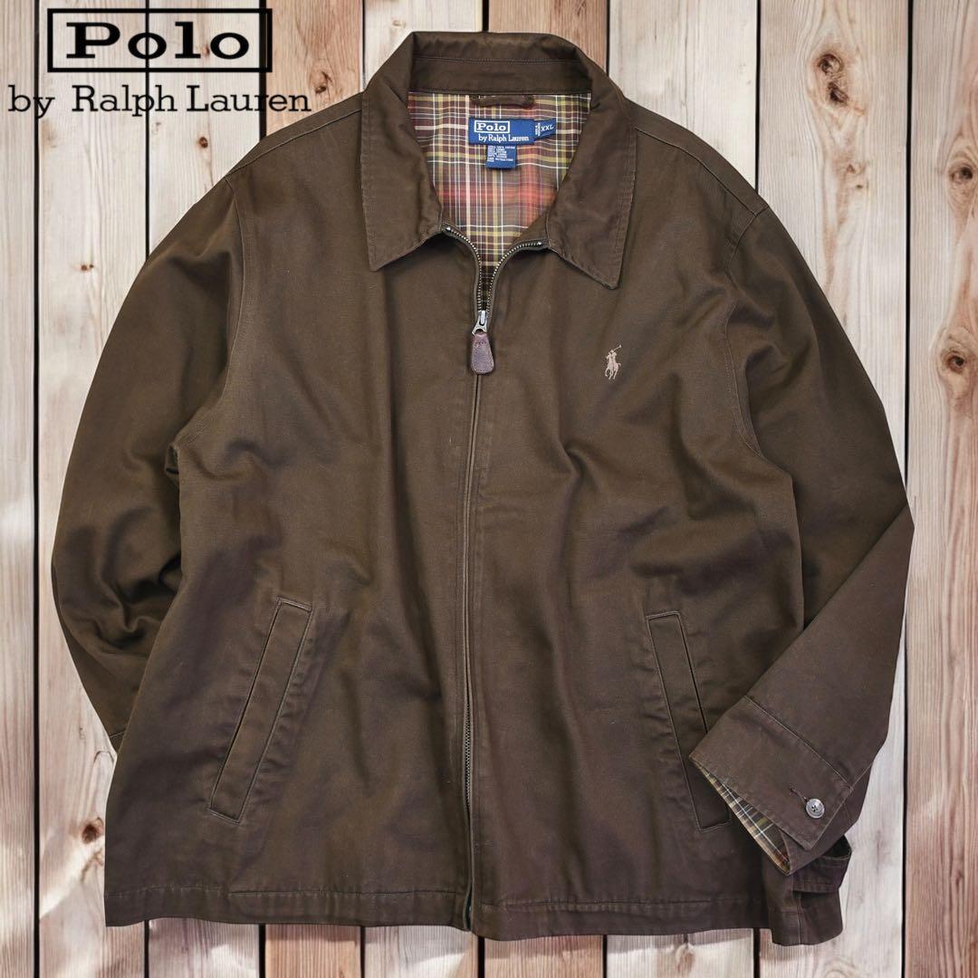 01M595◯ 90s RalphLauren 短丈 スウィングトップ ブルゾン