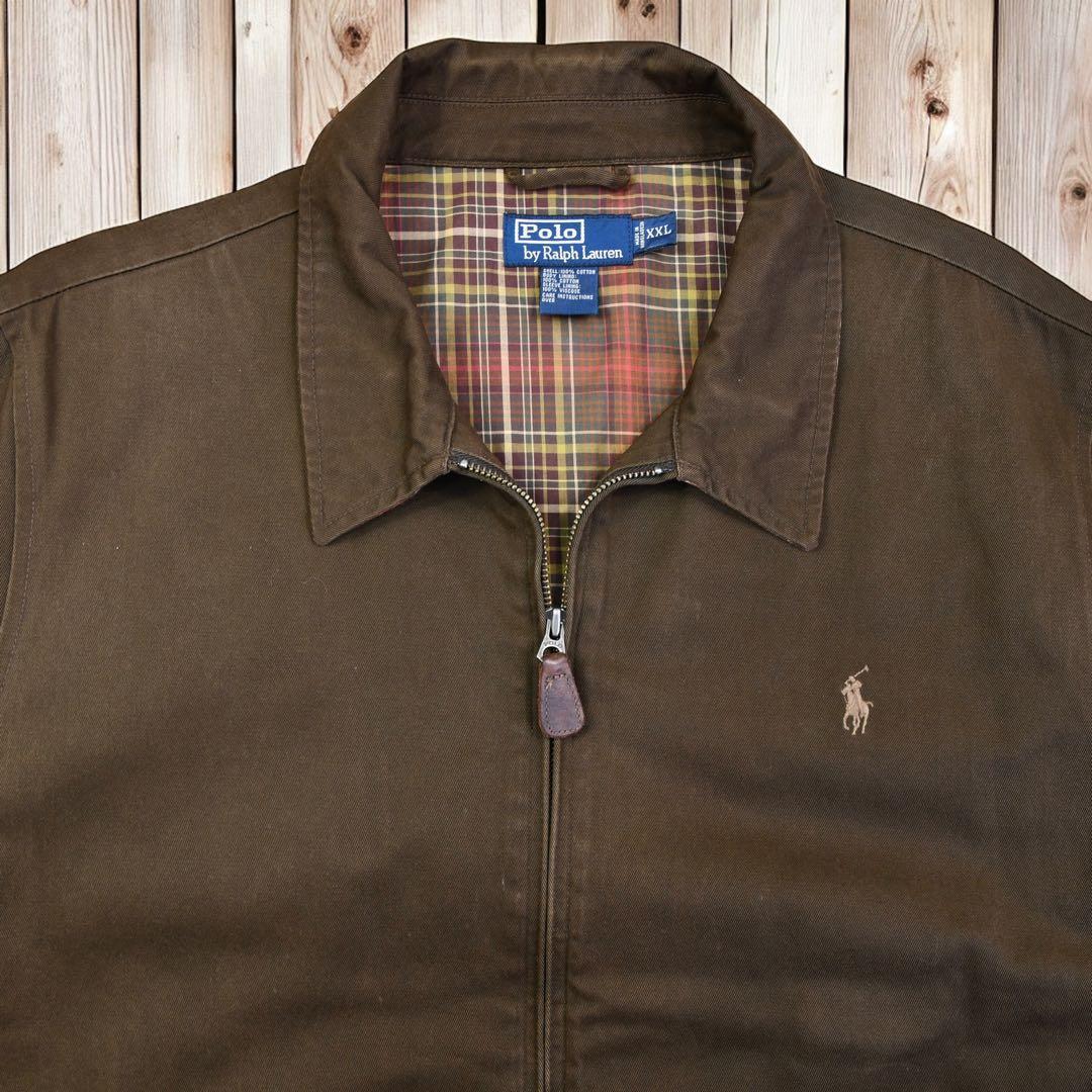 01M595◯ 90s RalphLauren 短丈 スウィングトップ ブルゾン