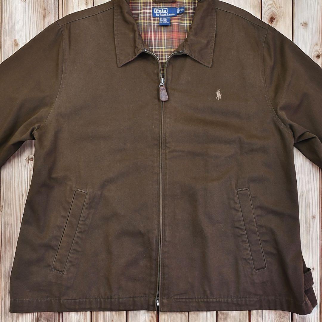 01M595◯ 90s RalphLauren 短丈 スウィングトップ ブルゾン