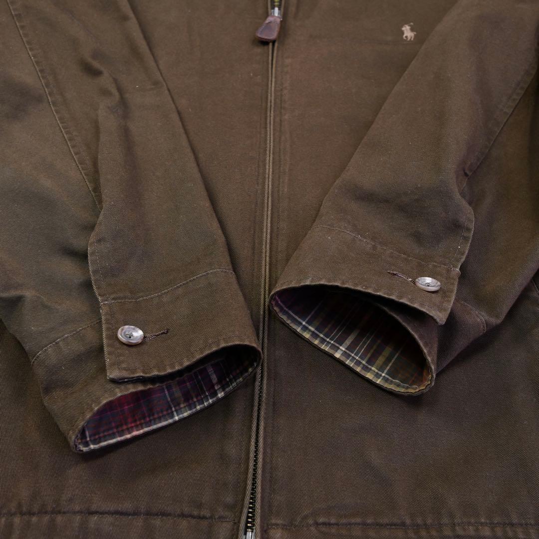 01M595◯ 90s RalphLauren 短丈 スウィングトップ ブルゾン