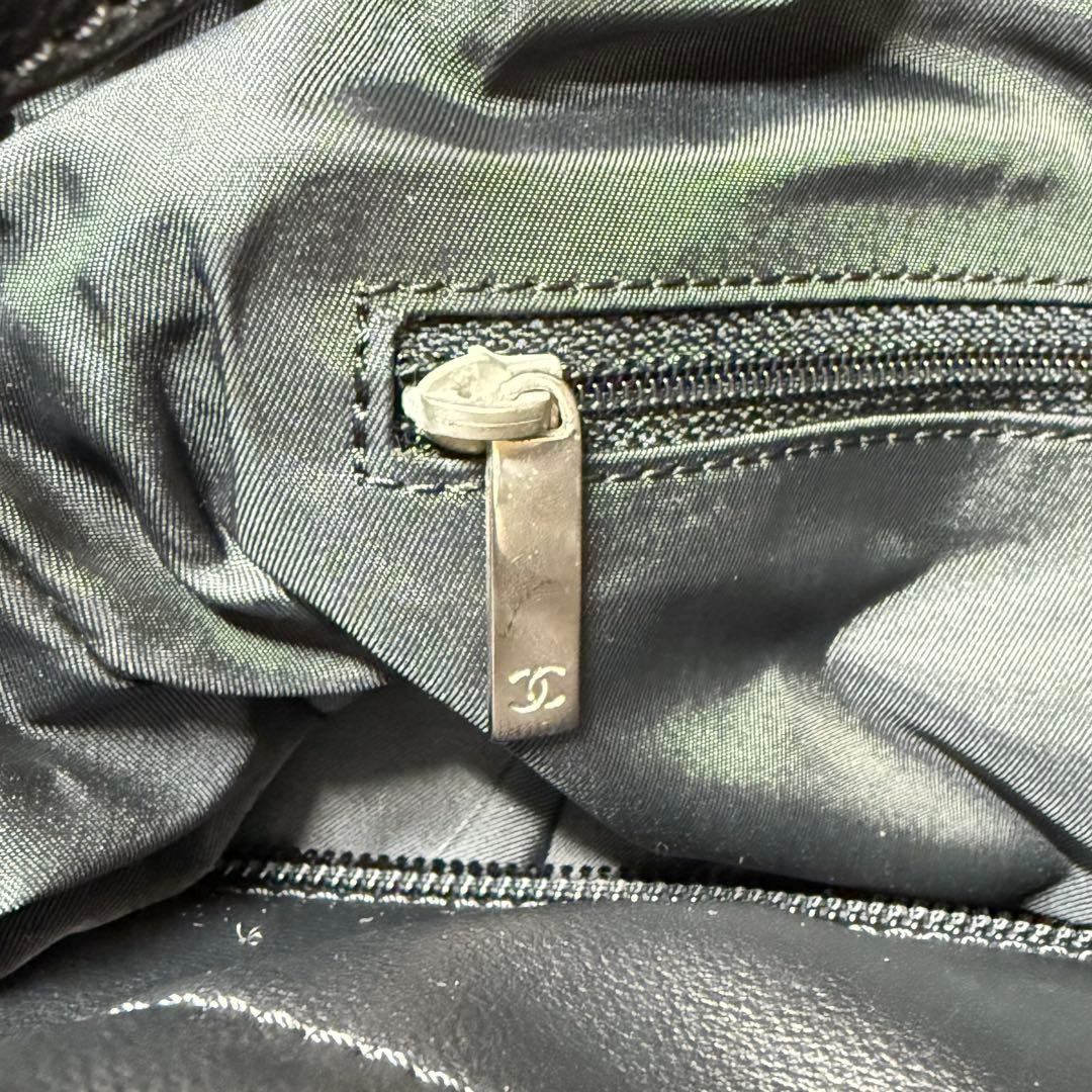 【正規品】CHANEL VINTAGE シャネル パリビアリッツ トート GM黒