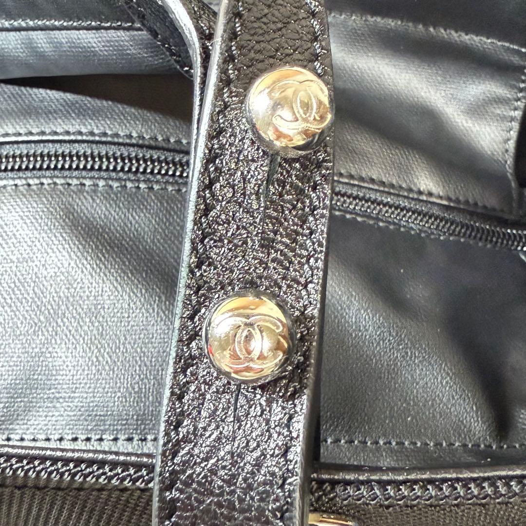 【正規品】CHANEL VINTAGE シャネル パリビアリッツ トート GM黒