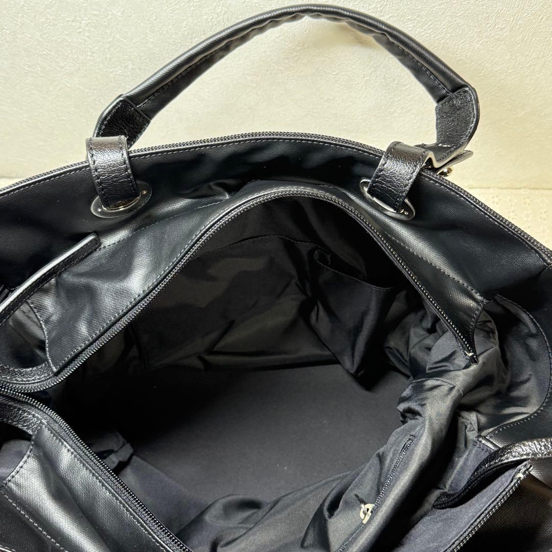 【正規品】CHANEL VINTAGE シャネル パリビアリッツ トート GM黒