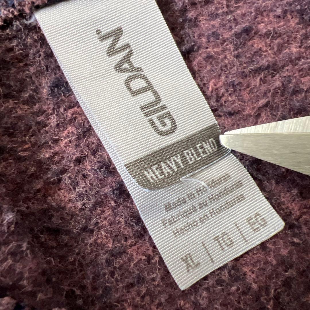 そ*ら様 一点物 Boro　鬼フェード　ボロ パーカー　ジップアップ　パープル×