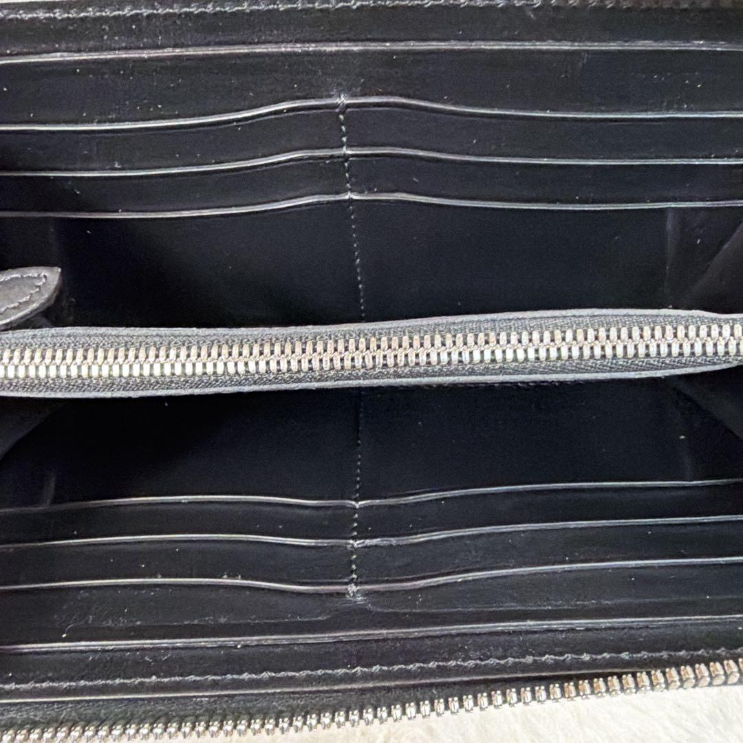 美品 BERLUTI スクリット カリグラフィ イタウバネオ ラウンドジップ