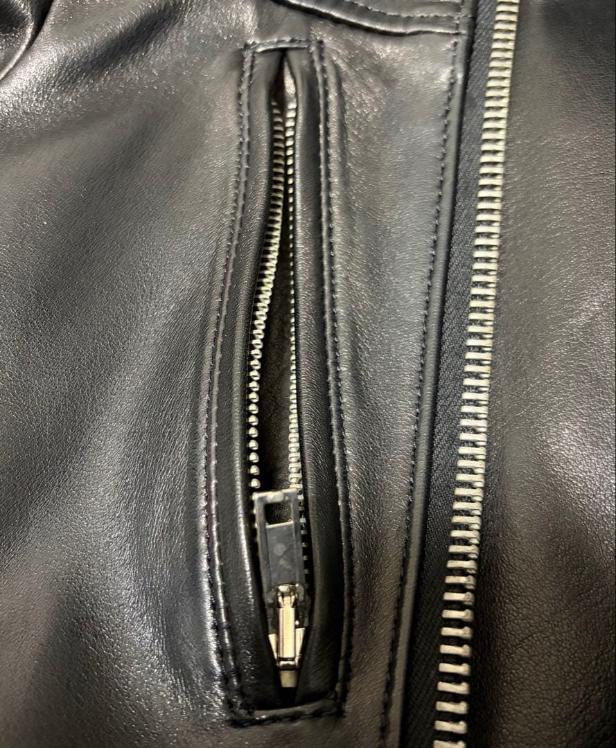 ジャケット・アウター Lounge Lizard HORSE HIDE W RIDERS BLACK2