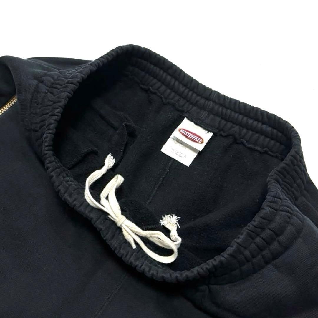 XL 上下 肉厚 黒金 マスターピース ヘクティク スウェット パーカー パンツ