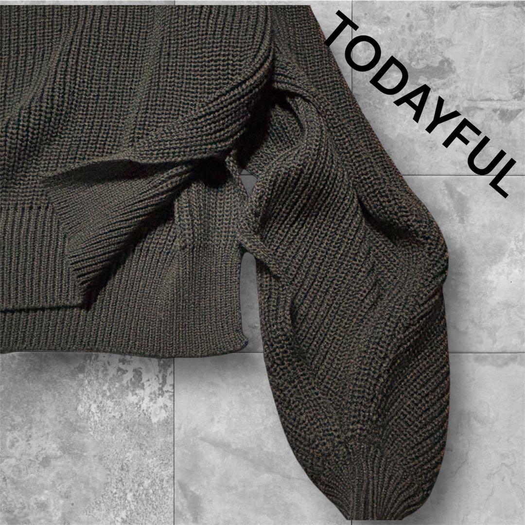 新品 TODAYFUL スリットスリーブニット Slit SleeveKnit
