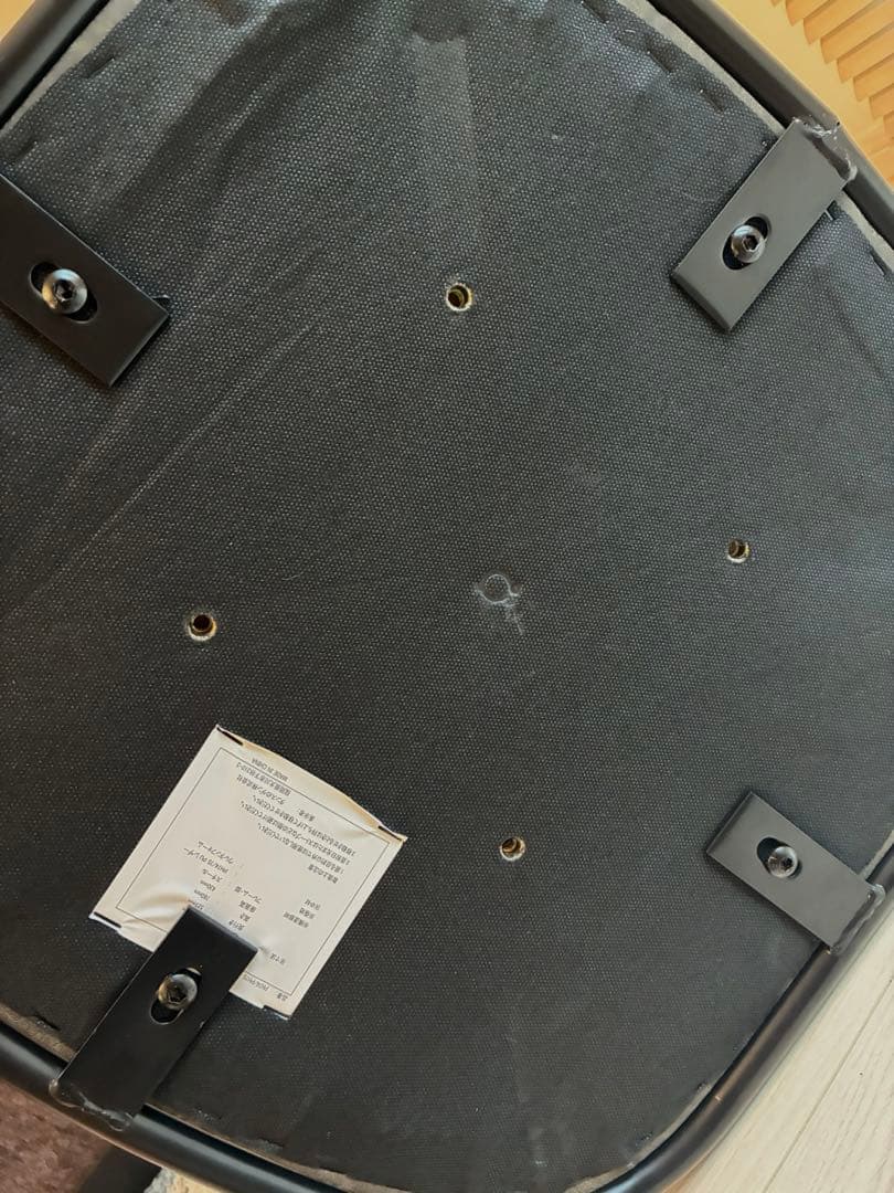 【ほぼ未使用】完売品／タンスのゲン ダイニング チェア 2脚セット グレー 黒