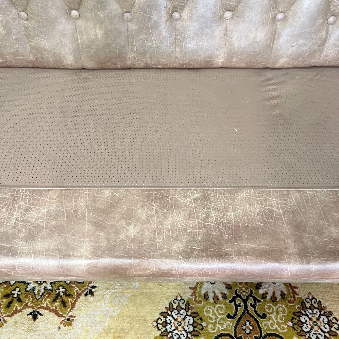 ꧁ヴィンテージ家具꧂1人掛けソファ&3人掛けソファセット アンティーク レザー