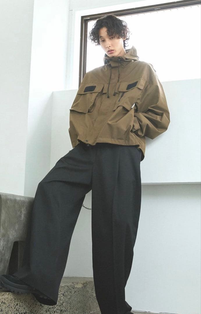 【www様】　オープニングアクト　フィッシングシェルジャケット　カーキブラウン