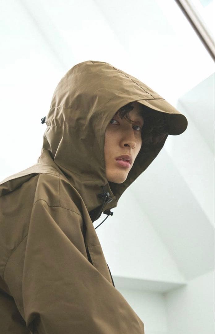 【www様】　オープニングアクト　フィッシングシェルジャケット　カーキブラウン