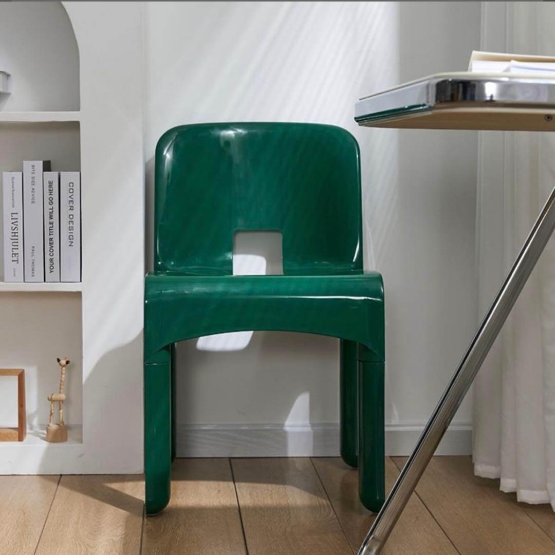 ダイニングチェア グリーン 北欧風 直接引き取り可 在庫2点