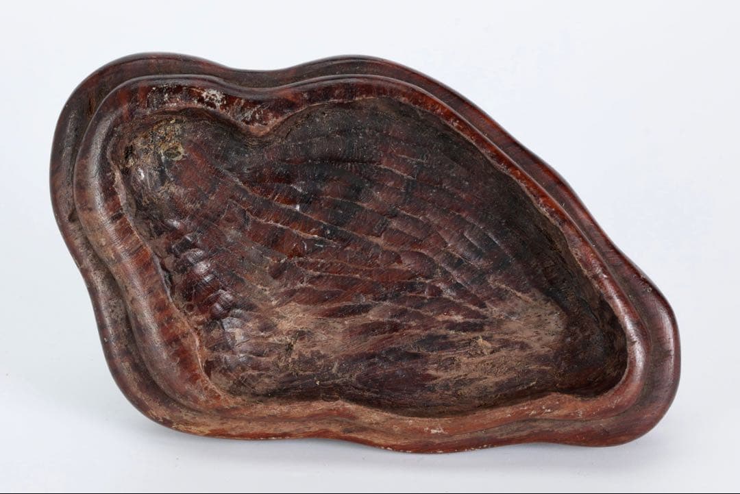 菊花石 花紋石 台座付 1.4kg 原石 鑑賞石 自然石 水石 盆石 牡丹石　蛙