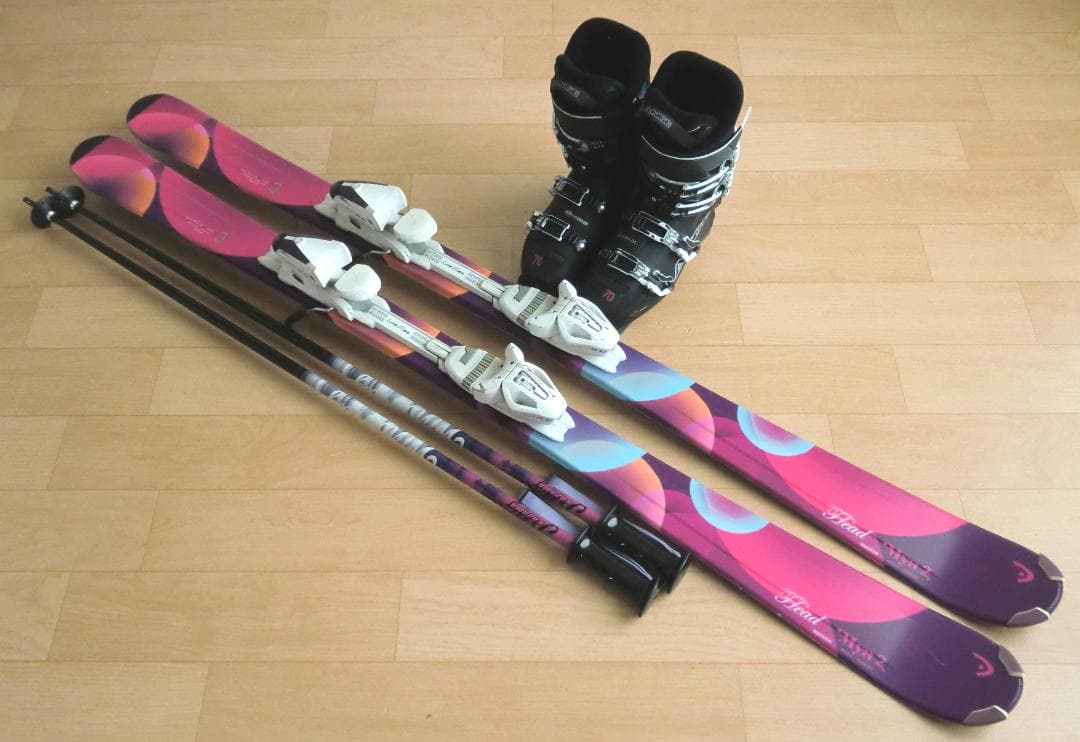 ■■1月限定■送料無料■HEAD■女性用スキーフルセット■板149靴24.5■■