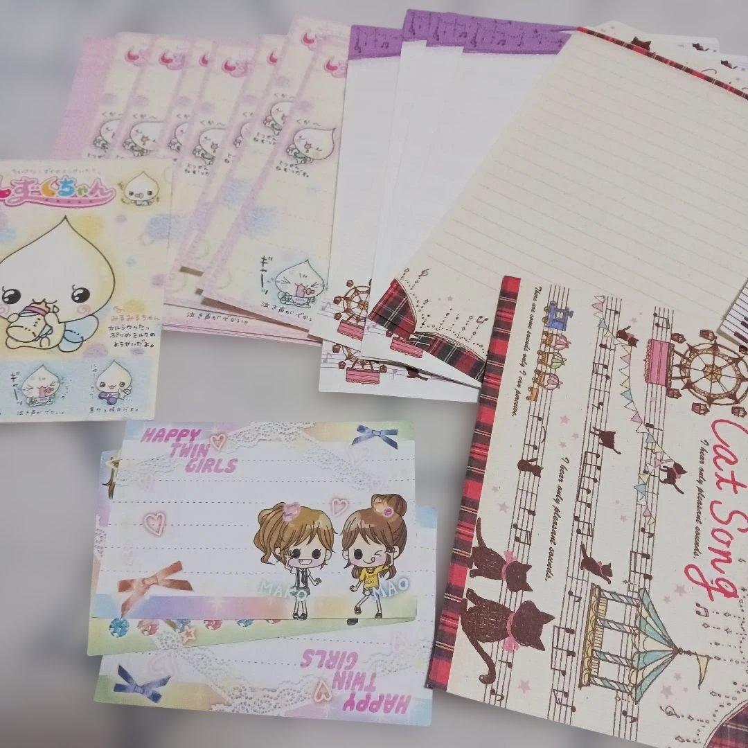 なつかしいメモ帳セット キャラクター 花柄他