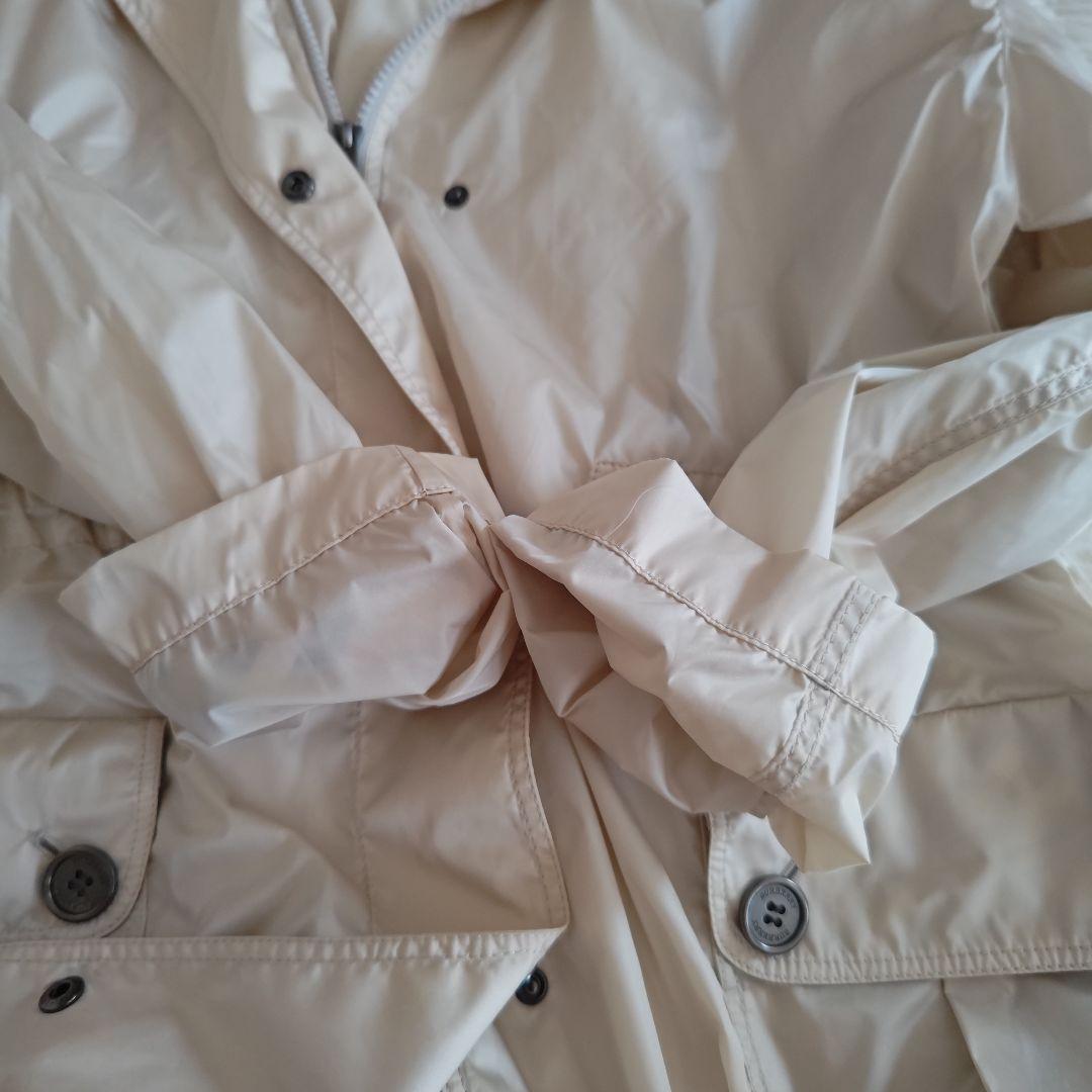 【メガチェック/はっ水】バーバリーロンドン　スプリングコート　ベージュ　ナイロン