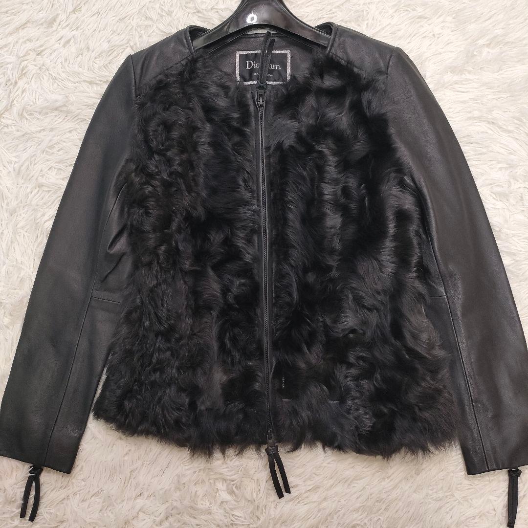 ラムファー! ダイアグラム グレースコンチネンタル ノーカラー レザージャケット