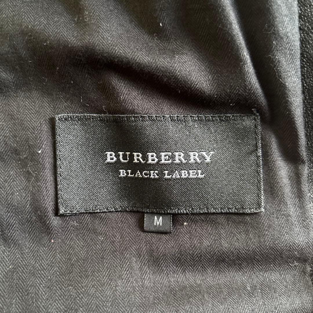 バーバリーブラックレーベル　ライダース革ジャケット