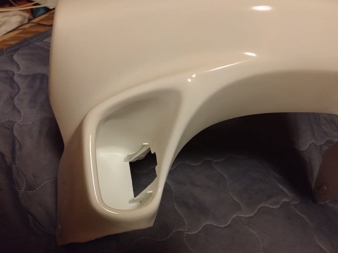 NS-1 AC12 アッパーカウル　傷補修・塗装済　ホンダ純正色　タフタホワイト