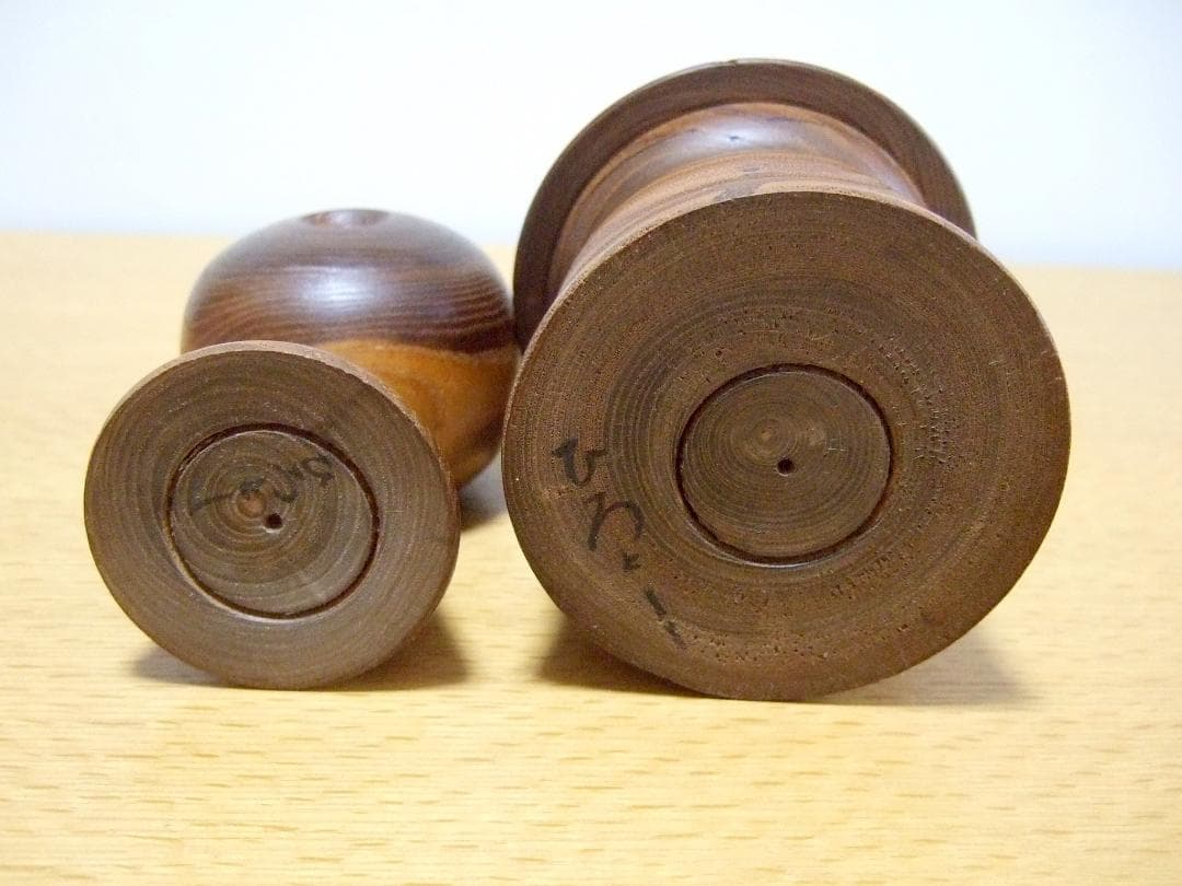 創作こけし ひろとし 2体まとめて Kokeshi dolls