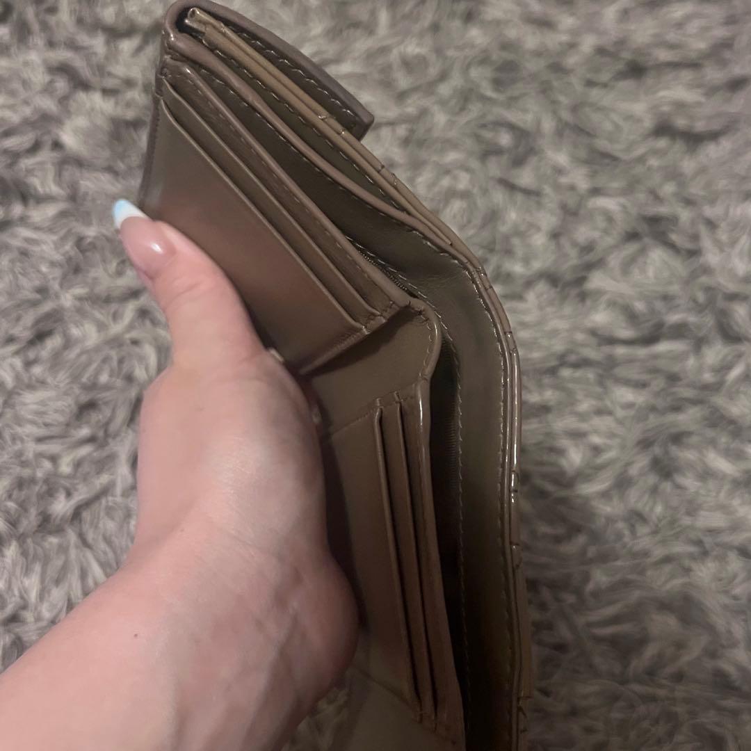 Dior ロータスウォレット ベージュ 三つ折財布