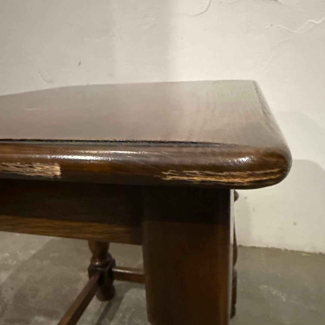 ※キズあり　ヴィンテージ　木製サイドテーブル　中