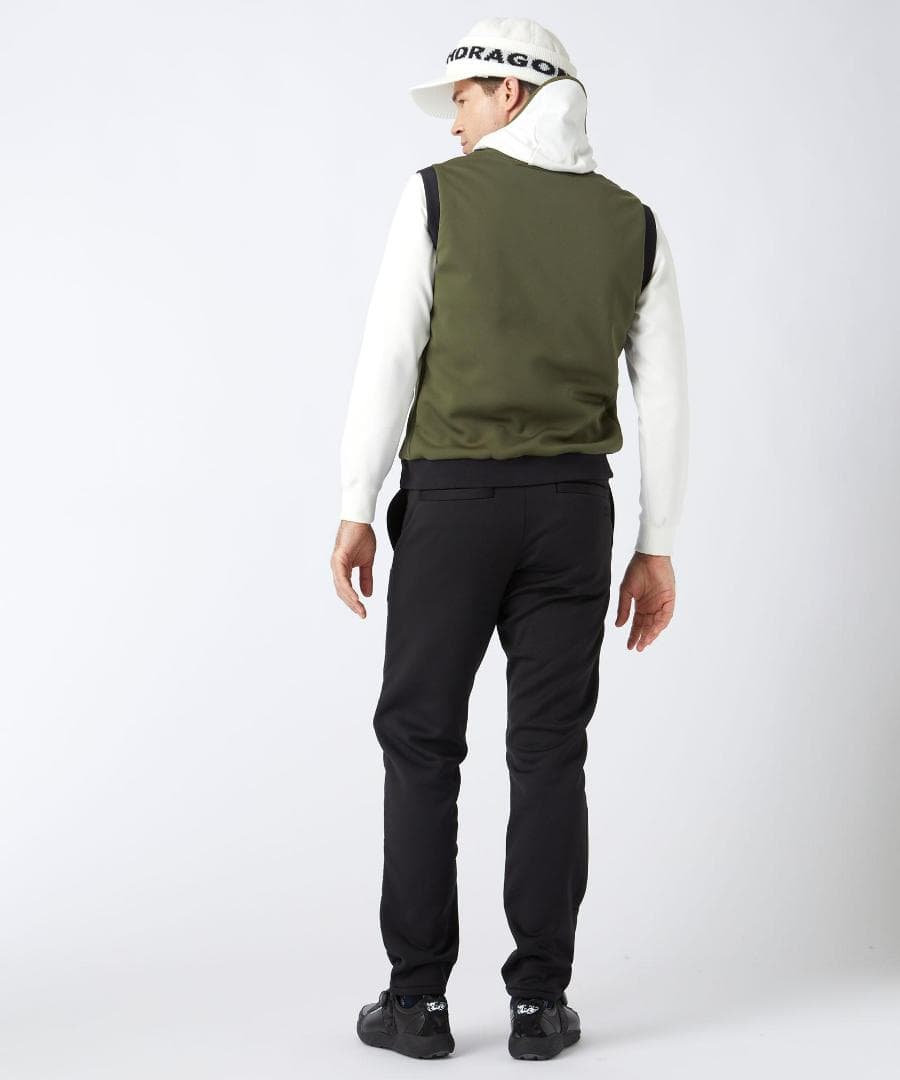 新品☆ダンスウィズドラゴン ドライ&フリーモーションキルトベスト☆カーキ☆XL②