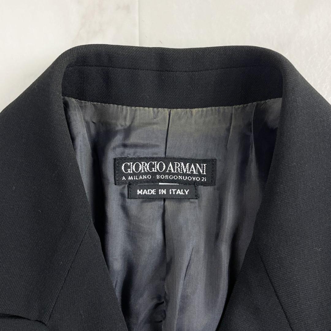 美品 GIORGIO ARMANI セットアップスーツ 黒 サイズ38*XC13