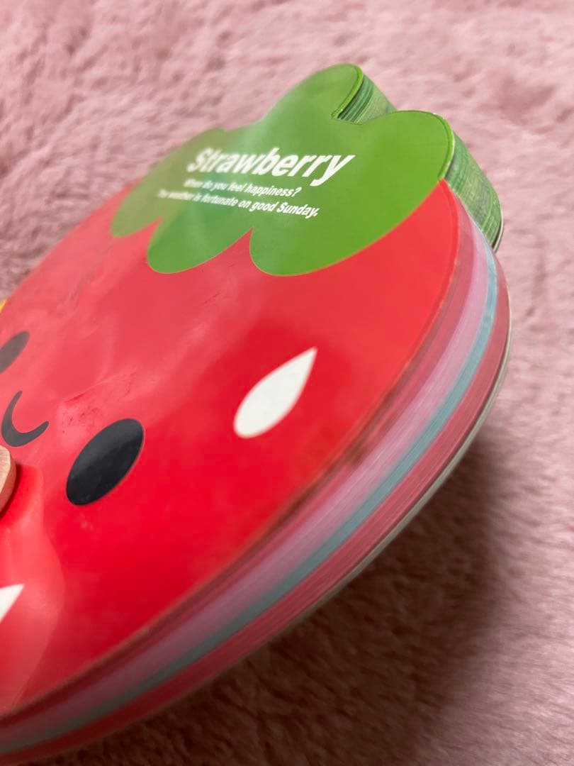 平成レトロ　当時物　いちごダイカットメモ帳