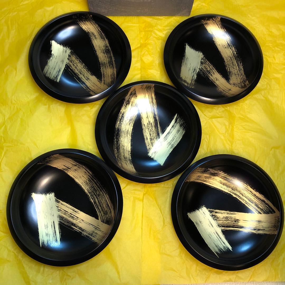 山田平安堂 龍シリーズ tatsu 取鉢 平鉢 龍舞 漆器 廃盤