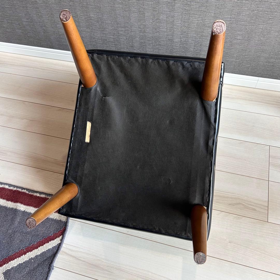 カリモク60 カフェチェア スタンダードブラック Kチェア 1シーター 木製脚