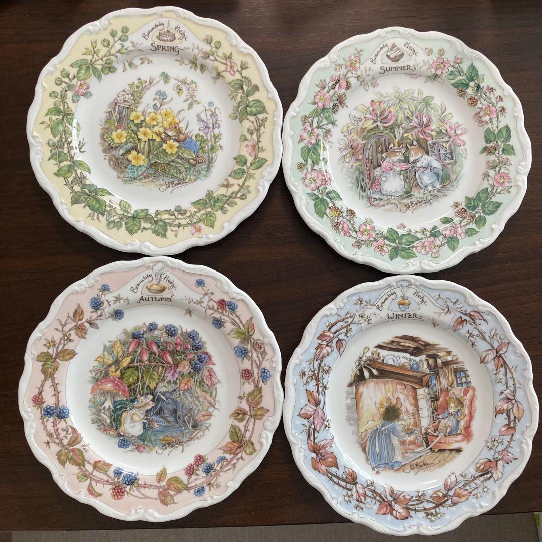 ロイヤルダルトン　Seasons Collection 春・夏・秋・冬4枚セット