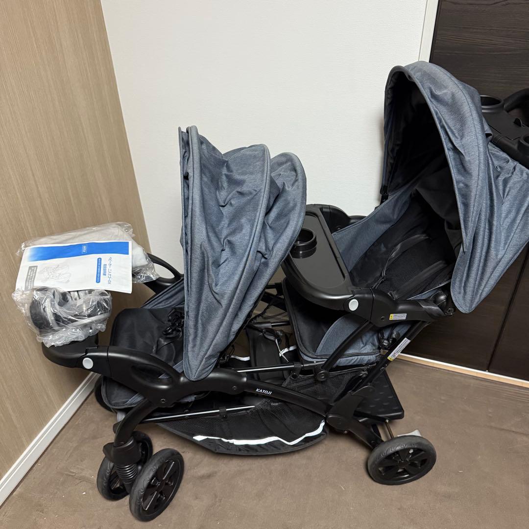 KATOJI カトージ　ふたりでGO　デラックス　2人で　二人乗りベビーカー