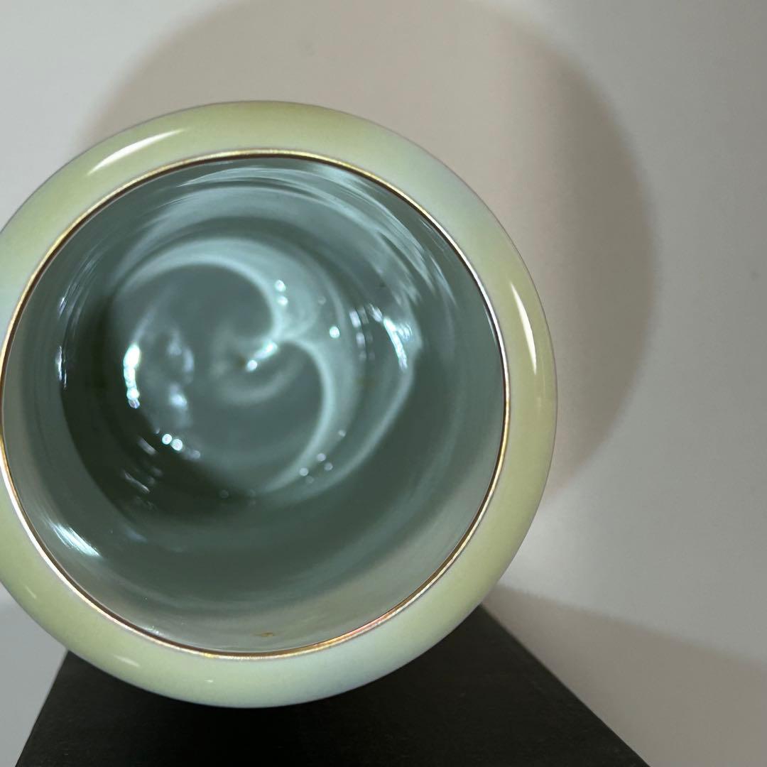 有田焼 筒形10号花生け 深川製磁 彩色磁絵 花瓶 花器 フラワーベース