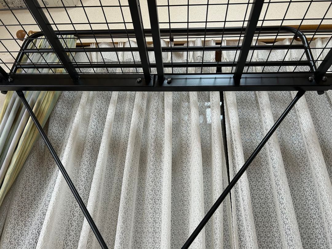 ロフトベッド スチール製【ブラック】