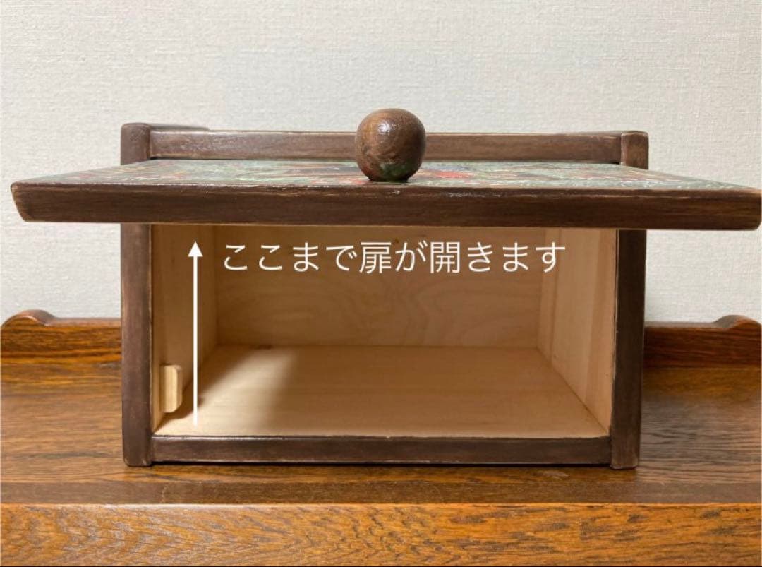 ＊訳ありロシア民話『3匹の熊&白腹カササギ&ウサギの家』木製収納箱マトリョーシカ