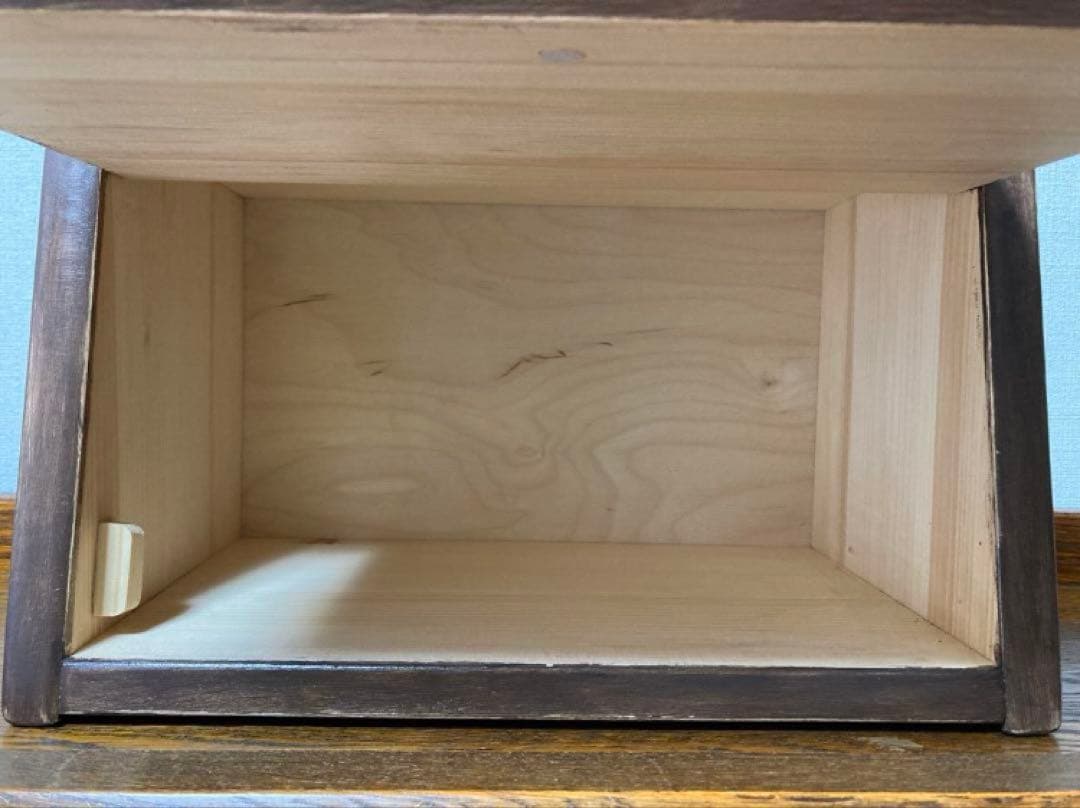 ＊訳ありロシア民話『3匹の熊&白腹カササギ&ウサギの家』木製収納箱マトリョーシカ