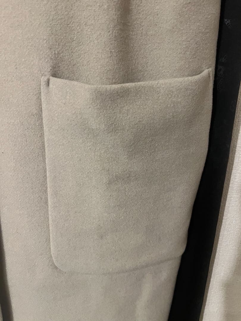 UNTITLED アンタイトル　ポンテベロアノーカラーコートベージュM 新品