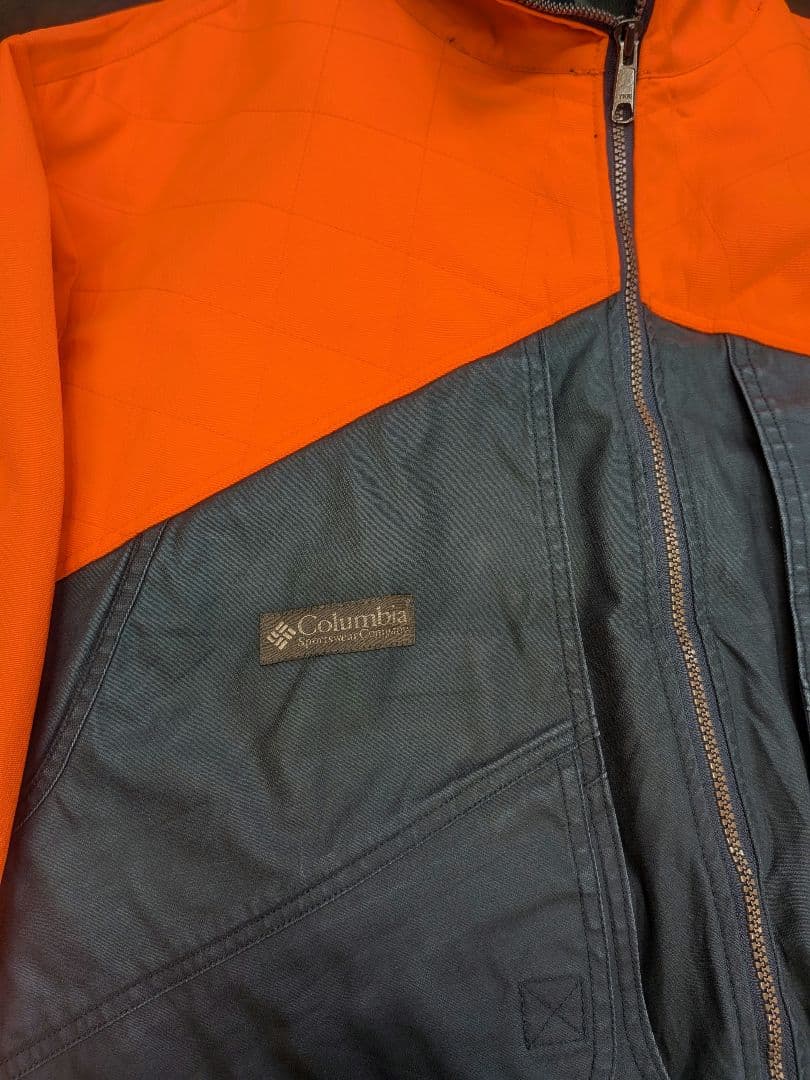 Columbia ハンティングジャケット　オレンジ×ダークグリーン