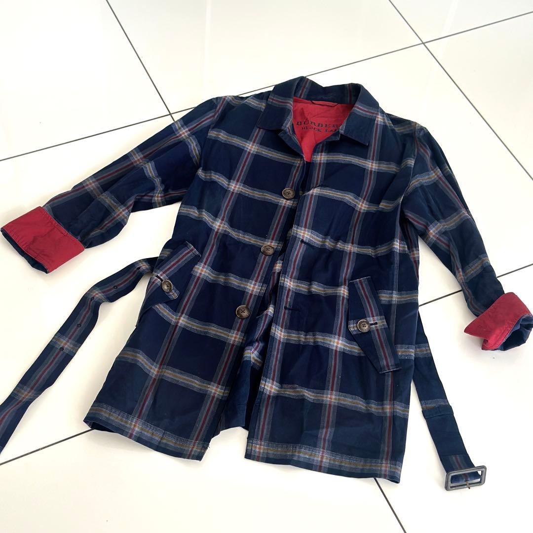バーバリー BURBERRY BLACK LABEL Mサイズ チェック メンズ