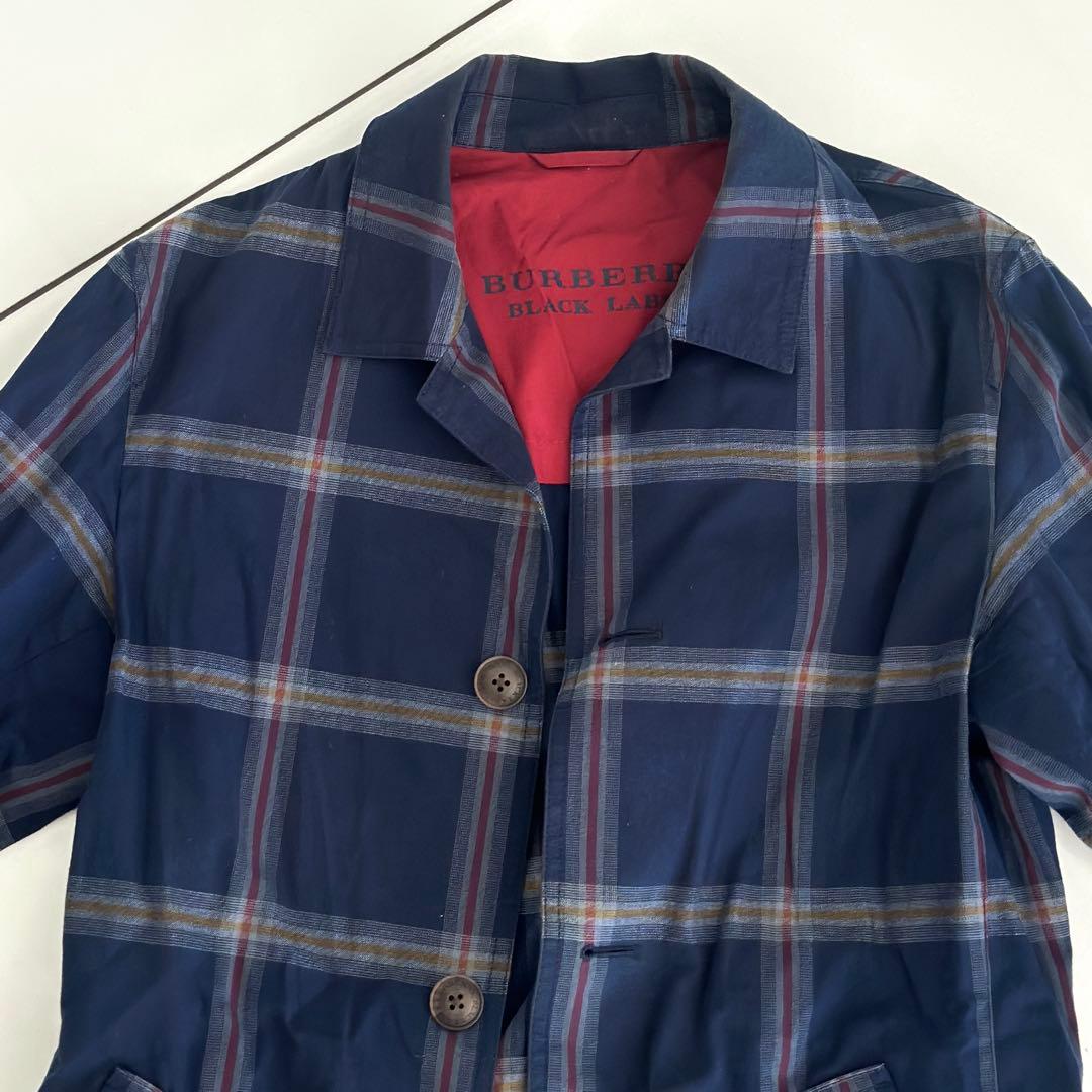 バーバリー BURBERRY BLACK LABEL Mサイズ チェック メンズ