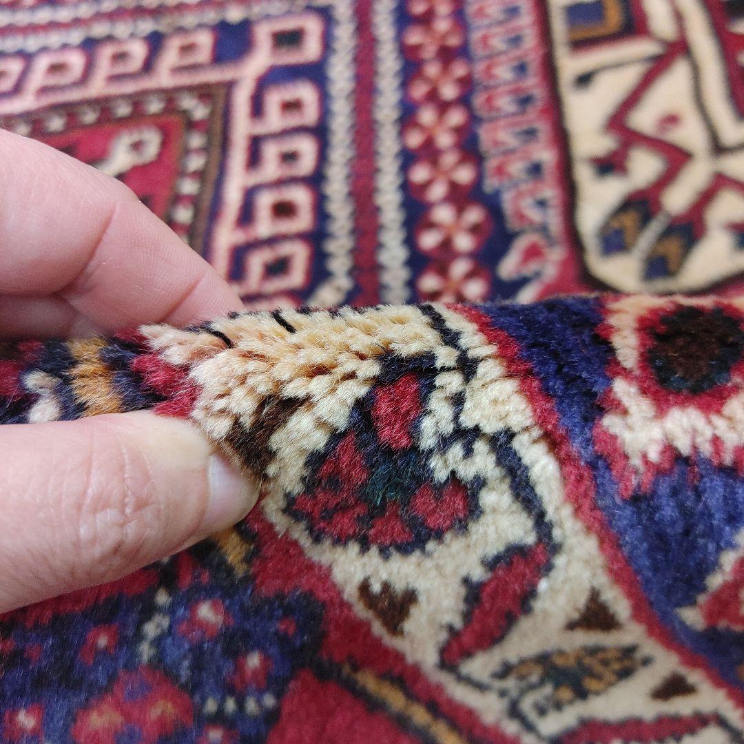 ペルシャ絨毯 手織り 草木染　スィールジャーン産 200x167 Sirjan