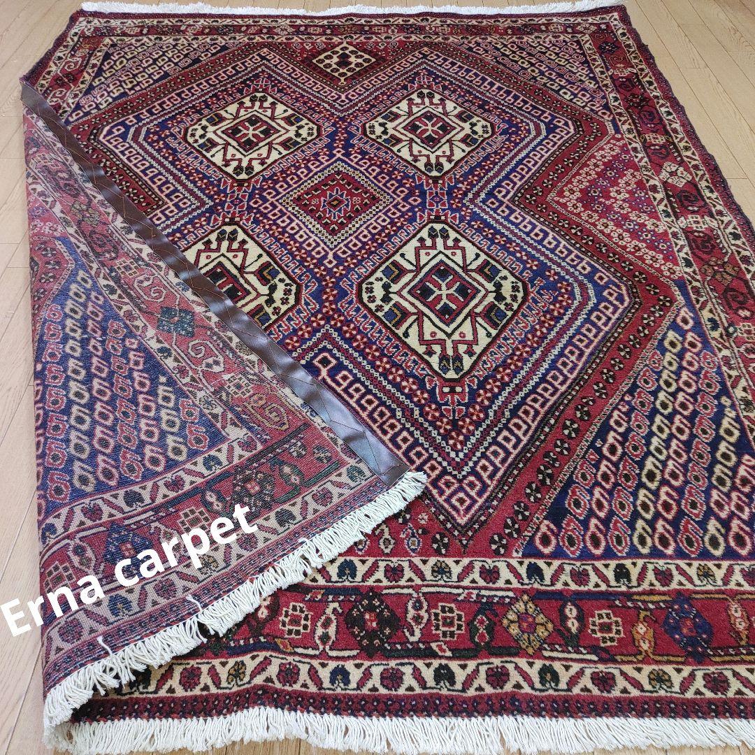 ペルシャ絨毯 手織り 草木染　スィールジャーン産 200x167 Sirjan