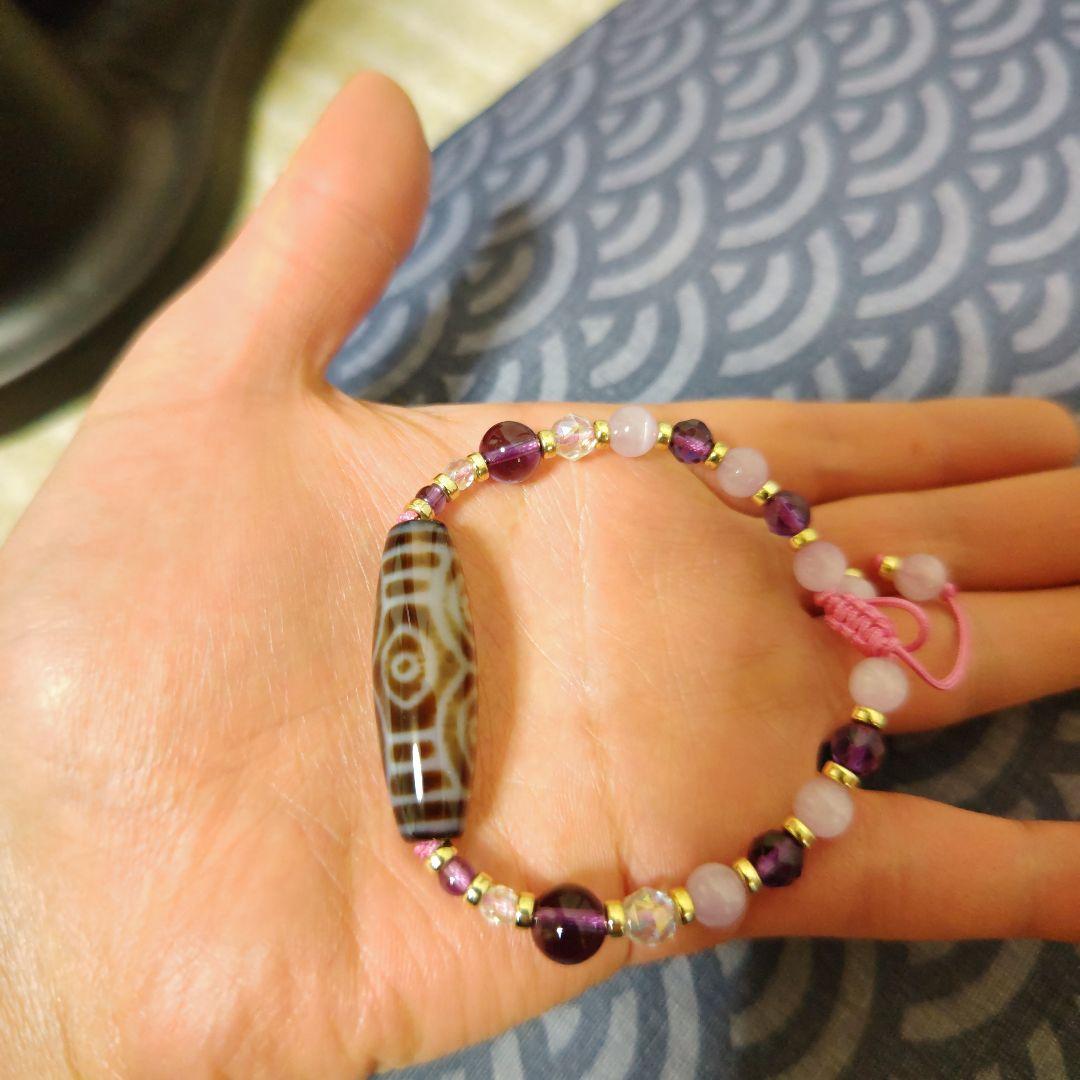 m*k様 龍眼天珠のブレスレット