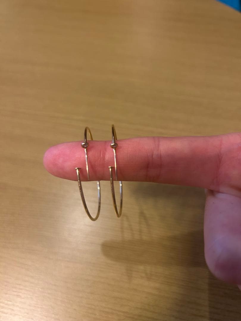 Tiffany & Co. ダイヤモンドフープピアス　YG エルサペレッティ