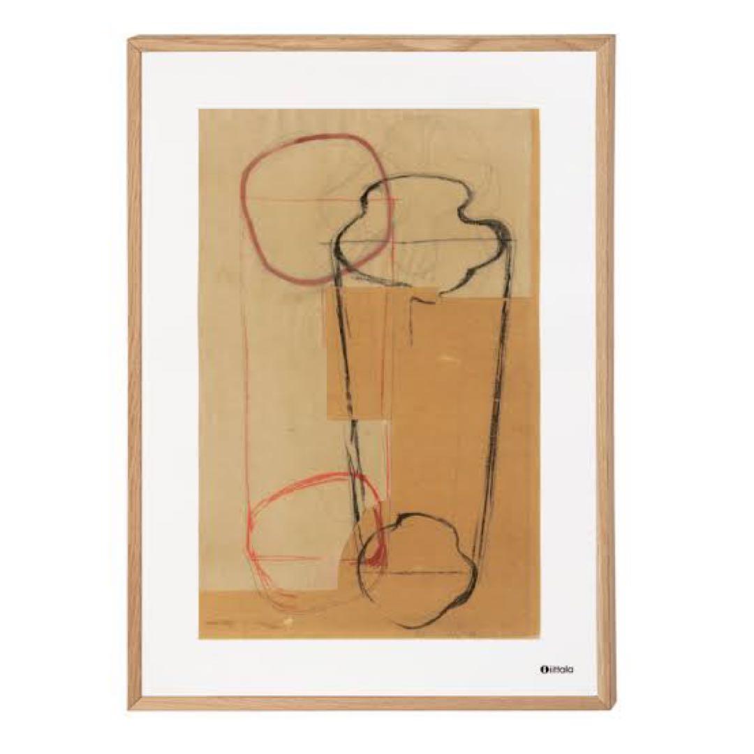 新品イッタラ アートポスター アルヴァアアルト ブラウン廃盤 完売