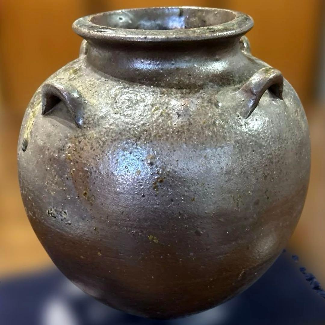 425【未使用美品】丹波立杭焼 花器 陶器 コレクション 伝統工芸 壺 甕